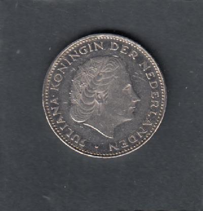 Beschrijving: 2 1/2 Gulden JULIANA haan